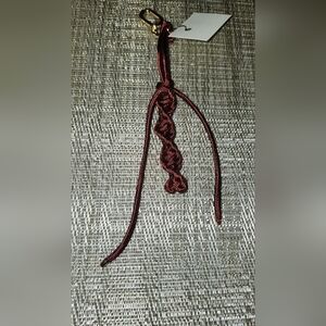 Hand Crafted Burgundy Paracord Twist  Key Chain. Unisex.